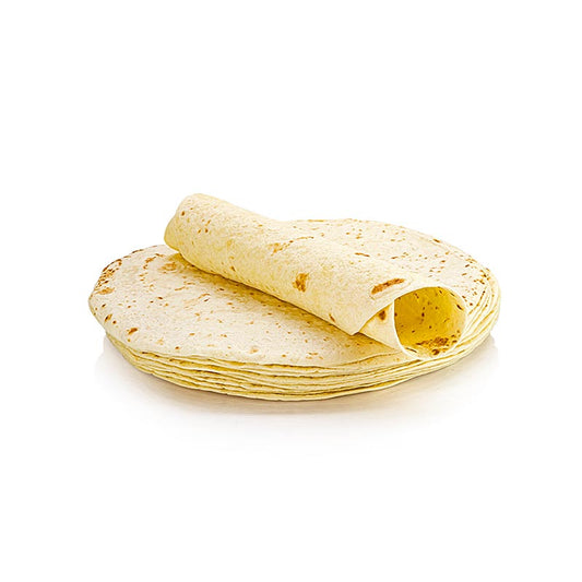 Weizen-Tortillas Wraps von Poco Loco, 20 cm Durchmesser, 800 g, 18 Stück, ideal für Fajitas, Enchiladas, Burritos und Wraps, einfach in Mikrowelle, Ofen oder Pfanne zu erhitzen