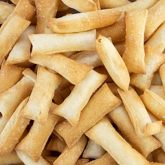 Knusprige Weizenkekse, perfekt für Tapas oder als Cracker, handwerklich hergestellte spanische Spezialität, 120-g-Packung