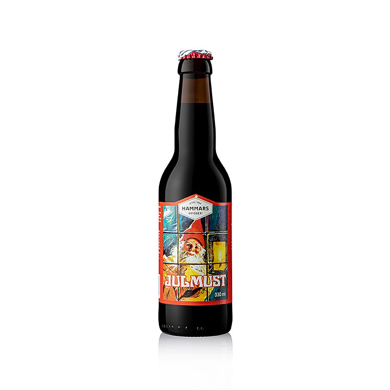 Hammars Julmust - Erfrischungsgetränk mit Malzgeschmack, Schweden, 4,62 l, 14 x 330ml