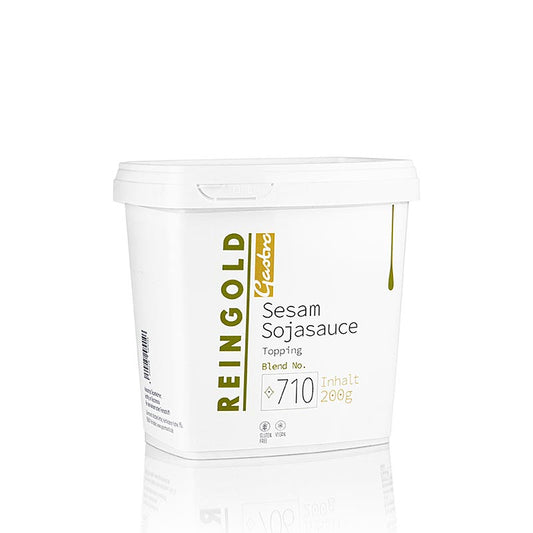 Reingold - Sesam mit Sojasaucengeschmack, 200 g: Geröstete Sesamsamen mit unverwechselbarem Sojasauce-Aroma, ideal zum Garnieren von Salaten, Reis- und Nudelgerichten Perfekt für asiatische Küche
