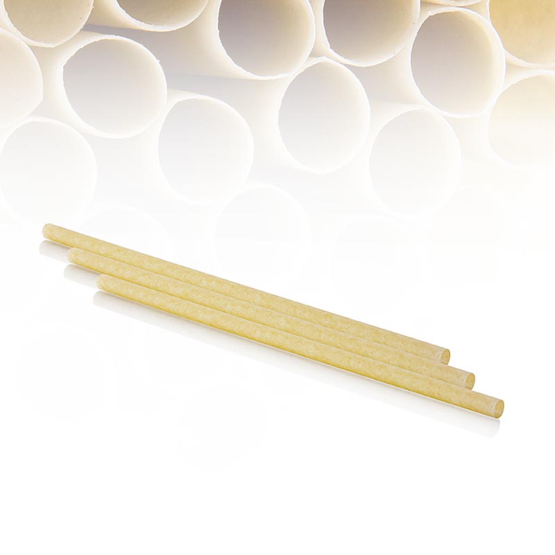 Braune Naturstrohhalme Classic Pomom aus nachhaltigen Materialien, Länge 25cm, Durchmesser 8mm, Set mit 200 Stück, umweltfreundliche Alternative zu Plastik, perfekt für Hobbyköche und Gastronomen