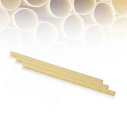 Braune Naturstrohhalme Classic Pomom aus nachhaltigen Materialien, Länge 25cm, Durchmesser 8mm, Set mit 200 Stück, umweltfreundliche Alternative zu Plastik, perfekt für Hobbyköche und Gastronomen