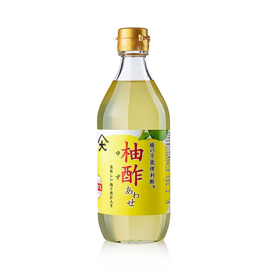 Premium Yuzu Essig, Ohyama, Japan, 500 ml - Hochwertiger Yuzu-Essig aus Japan, ideal für Dressings, Marinaden und Sushi-Verfeinerung Vielseitig einsetzbar und in einer praktischen 500-ml-Flasche erhältlich Entdecken Sie den einzigartigen Geschmack!