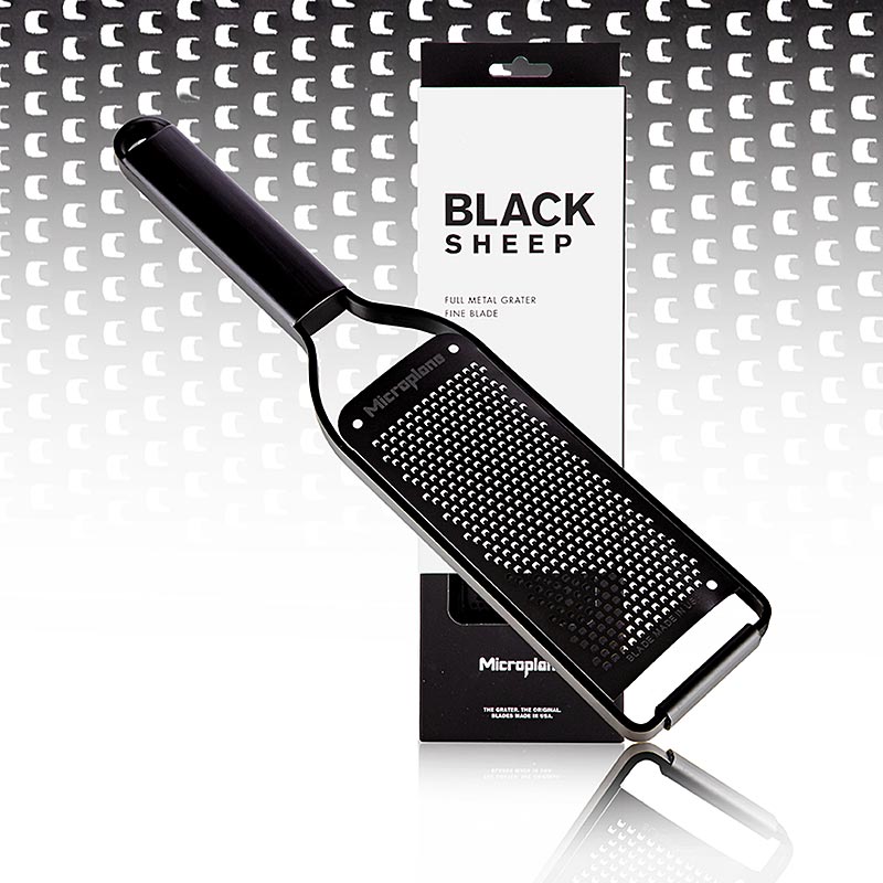 Reibe Microplane Black Sheep, Fine Grater, schwarzer Edelstahl (43004), 1 St