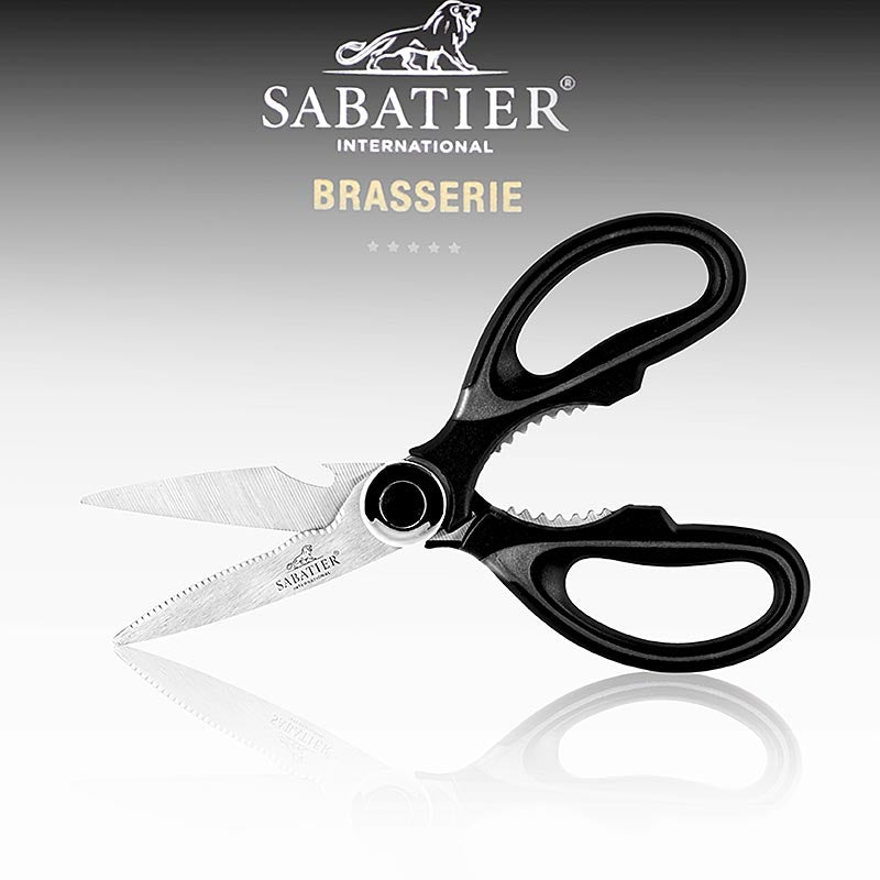 Multifunktions Küchen Schere von Sabatier International Brasserie, langlebig und vielseitig einsetzbar Ideal zum Schneiden von Kräutern und Entbeinen von Geflügel