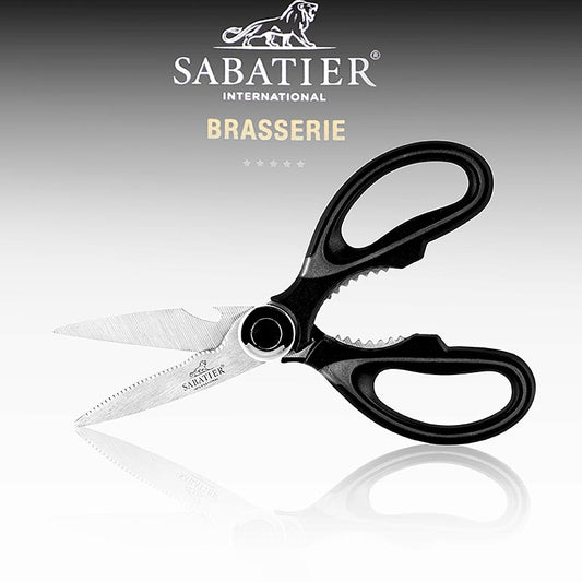 Multifunktions Küchen Schere von Sabatier International Brasserie, langlebig und vielseitig einsetzbar Ideal zum Schneiden von Kräutern und Entbeinen von Geflügel