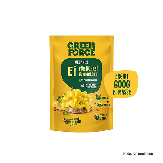 Greenforce Mix per uova vegane, a base di proteine di fagioli di campo, 100 g