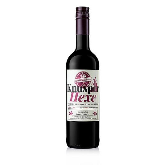 Knusperhexe - Lebkuchen Glühwein, 9 % vol, Manke & Coldewey, 750 ml - Ein köstlicher Glühwein mit Lebkuchenaroma und 9 % Alkoholgehalt von Manke & Coldewey in einer 750 ml Flasche