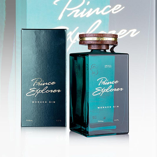 Prinz Explorer Monaco Gin, 42 % vol, 500 ml - Premium-Gin aus Monaco