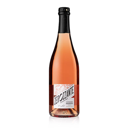 Raumland Zerozzante - Cuvee No 3 Rotfleischiger Wildäpfel Secco, alkoholfrei, 750 ml - Eine alkoholfreie Cuvée aus rotfleischigen Wildäpfeln, die ein erfrischendes und fruchtiges Erlebnis ohne Alkohol bietet Ideal zum Teilen mit Freunden und Familie oder für einen genussvollen Moment allein