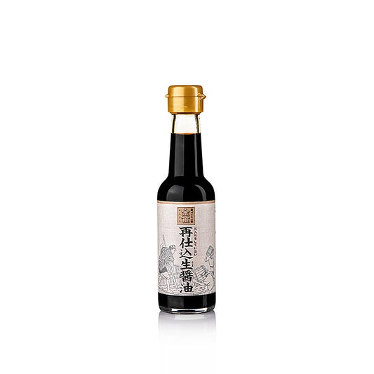 Sojasauce - Shoyu Saishikomi Nama, Fueki, Japan, 150 ml - Handwerklich hergestellte, doppelt fermentierte Sojasauce aus ausgewählten Sojabohnen, Weizen und Meersalz, ideal zum Würzen von Sushi, Sashimi, Nudelgerichten und Marinaden
