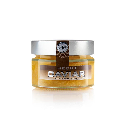 Hecht Kaviar Prestige, Malossol, 100 g - Exklusive Delikatesse nach traditioneller Malossol-Methode zubereitet, charakteristisch milder Geschmack und weiche Textur, ideal für Genießer und kulinarische Kreationen