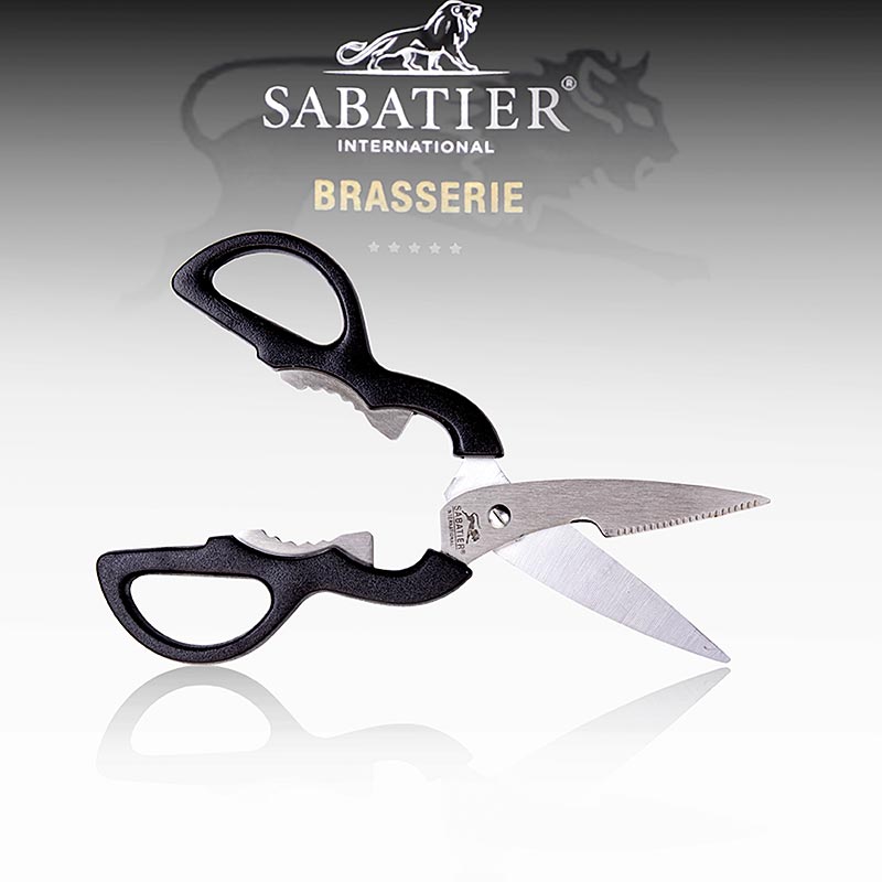 Küchenschere von Sabatier International aus hochwertigem Edelstahl, ideal zum Schneiden von Kräutern und Entbeinen von Geflügel