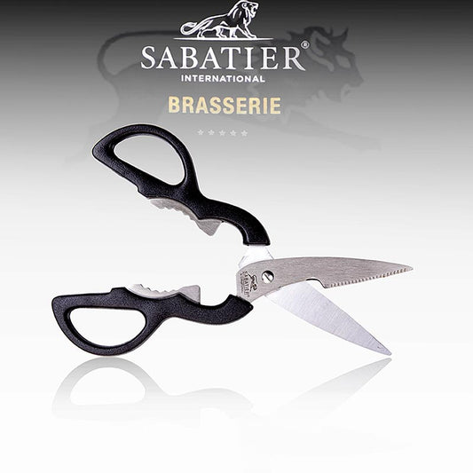 Küchenschere von Sabatier International aus hochwertigem Edelstahl, ideal zum Schneiden von Kräutern und Entbeinen von Geflügel