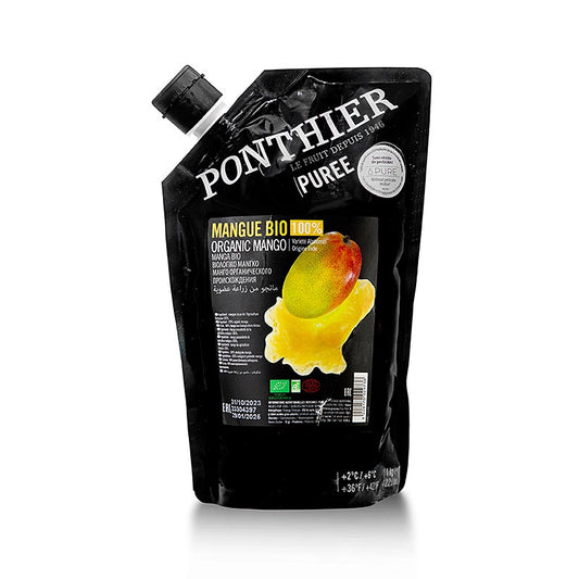 Bio-Mangopüree von Ponthier, 100% reines Produkt, ideal für kulinarische Kreationen