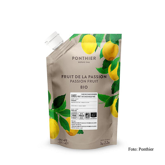 Purée de fruits de la passion Ponthier, 100 %, BIO, 1 kg