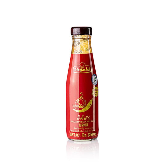Flasche Megachef Sweet Chilisauce, 230 ml, glutenfreie und vegane Sauce