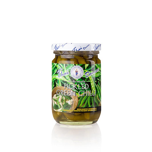 Gousses de piment vert, marinées, Thai Dancer, 200 g