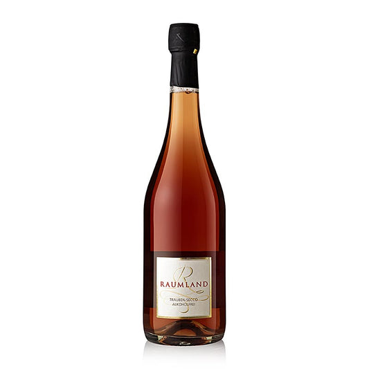 Raumland Zerozzante - Cuvee No 2 Roter Trauben-Secco, alkoholfrei, 750 ml - Luxuriöser alkoholfreier Sekt aus sorgfältig ausgewählten roten Trauben, perfekt für jeden Anlass und ein Muss für Liebhaber von alkoholfreiem Sekt