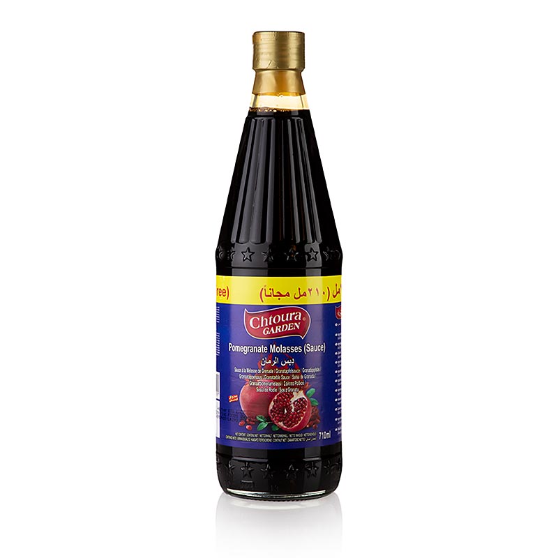 Grenadine Molasses (Granatapfel Sirup), Chtoura Garden, 710 ml - Premium-Qualität Granatapfelmelasse in einer 710-ml-Flasche für Cocktails und Getränke