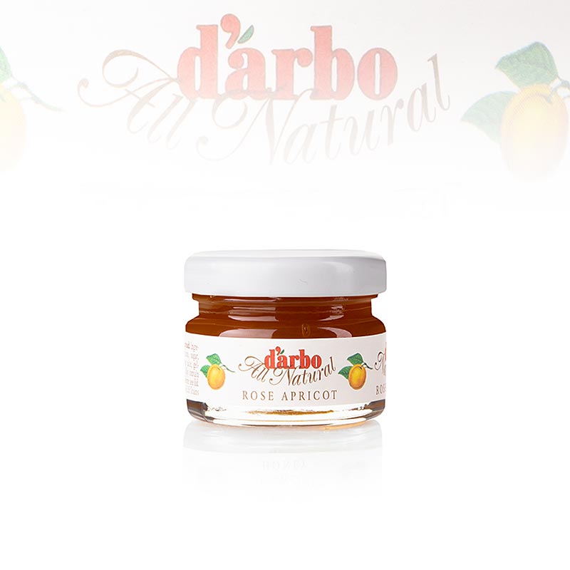 Darbo - Marillen Konfitüre Extra, Portionsgläser, 1,68 kg, 60 x 28g: Leckere Aprikosenmarmelade in praktischen Portionsgläsern, hergestellt aus sonnengereiften Aprikosen, ideal für Zuhause, Büro oder Gastronomie