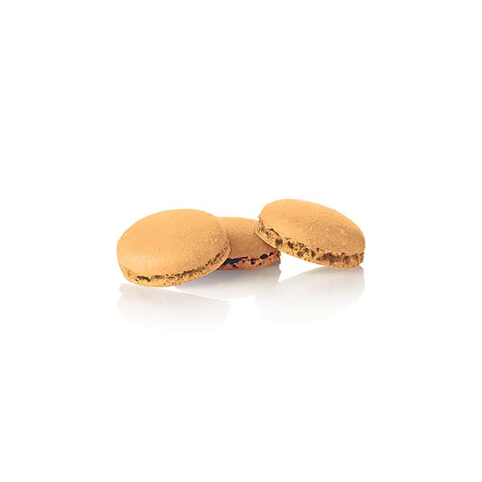 Halbe, ungefüllte Macarons Hälften mit Orangengeschmack, handgefertigt, 3,5 cm Durchmesser, 921 g, 384 Stück - perfekter Genuss für Feinschmecker und Hobbyköche