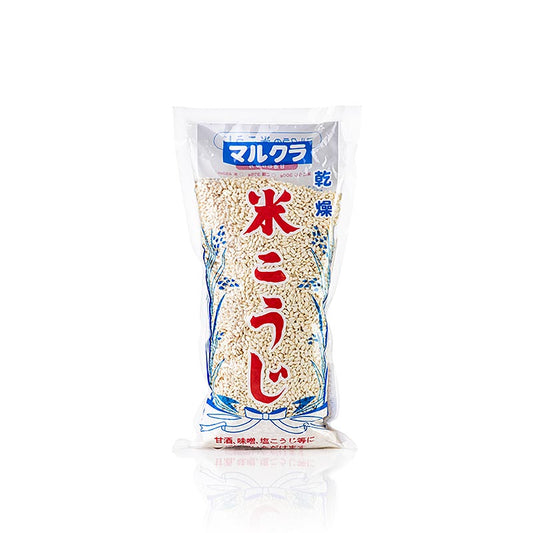 Bild von Komekouji Reismalz, einem 500 g schweren Premiumprodukt aus Japan, ideal für die Herstellung von Sake, Amazake und Miso, hergestellt aus sorgfältig ausgewähltem japanischem Reis und nach traditionellen Methoden, für Hobby- und Profiköche geeignet