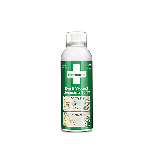Eye & Wound Cleansing Spray von Cederroth, 150 ml, zur effektiven Reinigung von Augen und Wunden Entfernt Schmutz, Staub und Reizstoffe, bietet schnelle Linderung Geeignet für den professionellen und häuslichen Gebrauch