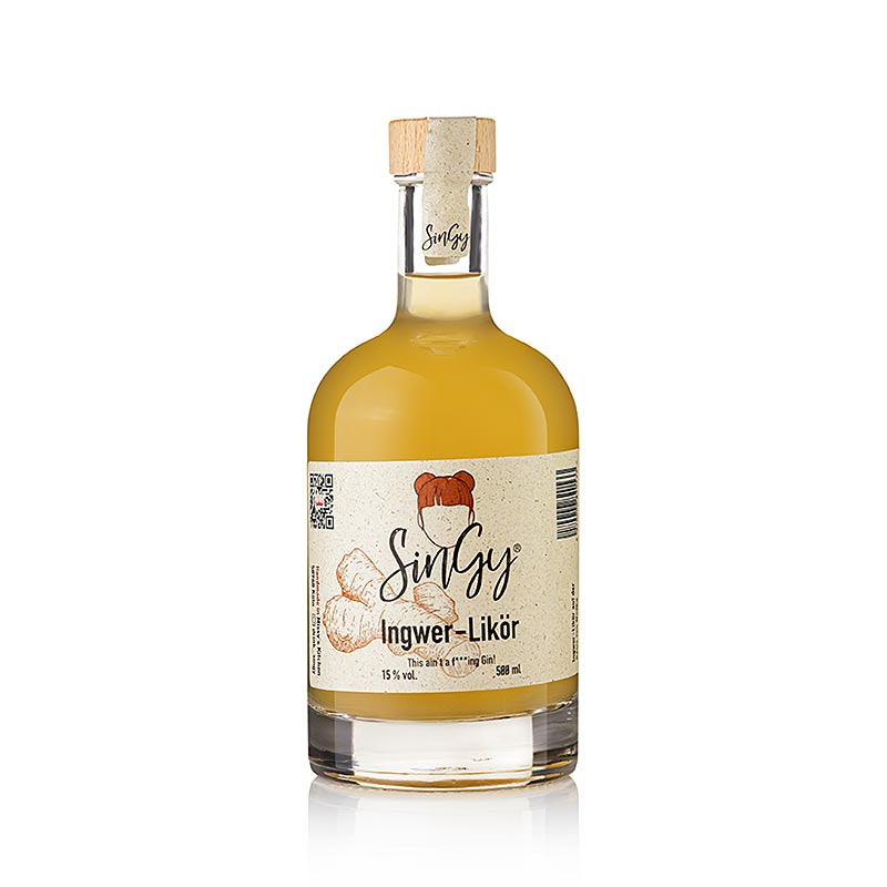 Flasche Missy's SinGy Ingwer Likör, 15% vol, hergestellt in Deutschland, 500 ml