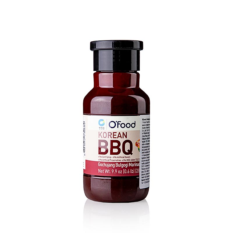 Korean BBQ Bulgogi Marinade Gochujang für Schwein, O'FOOD, 280 g - Marinade mit fermentierter roter Chilipaste für zartes, koreanisch inspiriertes Schweinefleischgericht