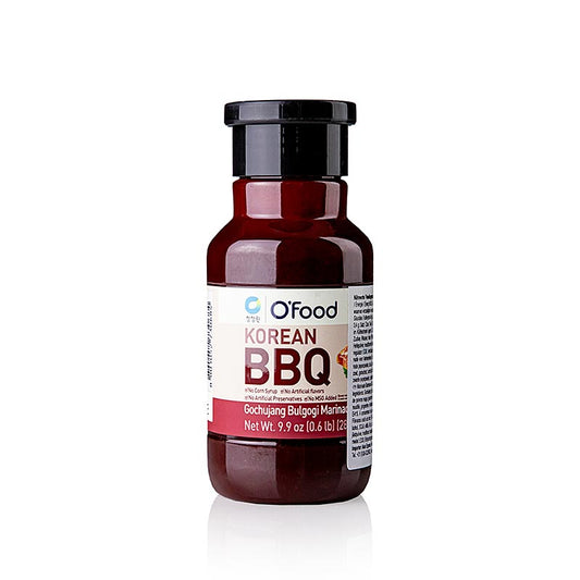 Korean BBQ Bulgogi Marinade Gochujang für Schwein, O'FOOD, 280 g - Marinade mit fermentierter roter Chilipaste für zartes, koreanisch inspiriertes Schweinefleischgericht