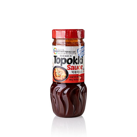 Würzige Sauce für koreanische Reiskuchen, hergestellt von Surasang, 432 g, perfekte Beilage für authentisches Tteokbokki-Gericht