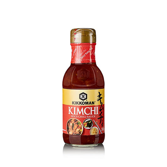 KIMCHI Spicy Chili Sauce von Kikkoman, Japan, 300 g - Authentischer Geschmack Koreas mit kräftiger Chili-Schärfe und umami-reichem, fermentiertem Gemüse in praktischer Spritzflasche Ideal für heimische oder professionelle Küche