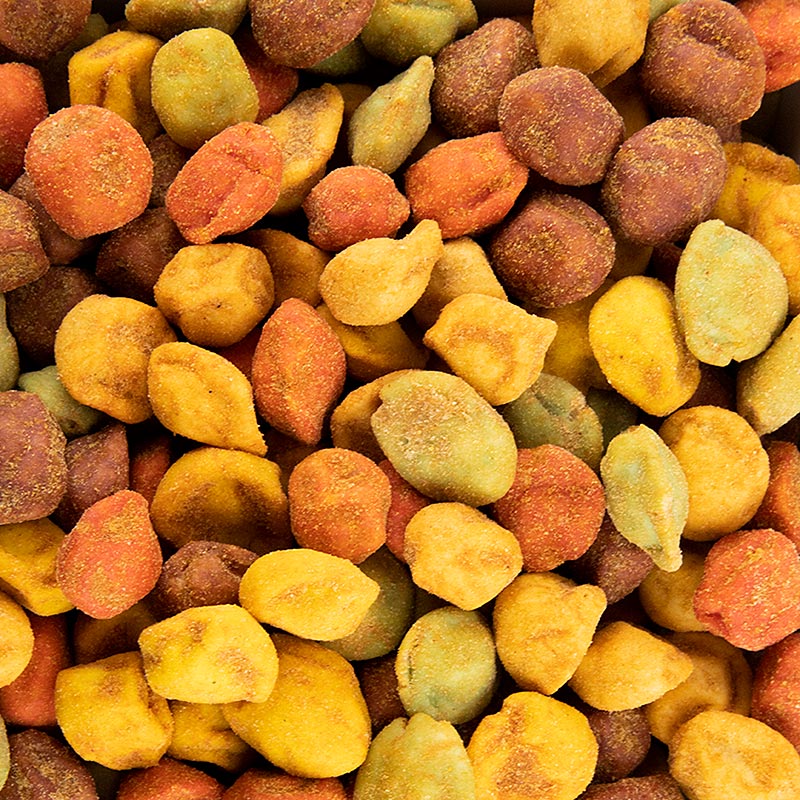 1 kg Erdnüsse Fire Mix (Chili / Chili-Zitrone / Szechuan / Wasabi / Kimchi) Barsnack, würziger Snack-Riegel für abenteuerlustige Snacker oder als Zutat in Gerichten, hergestellt aus hochwertigen Erdnüssen und sorgfältig ausgewählten Gewürzen, ideal für Partys, Drinks oder als Snack