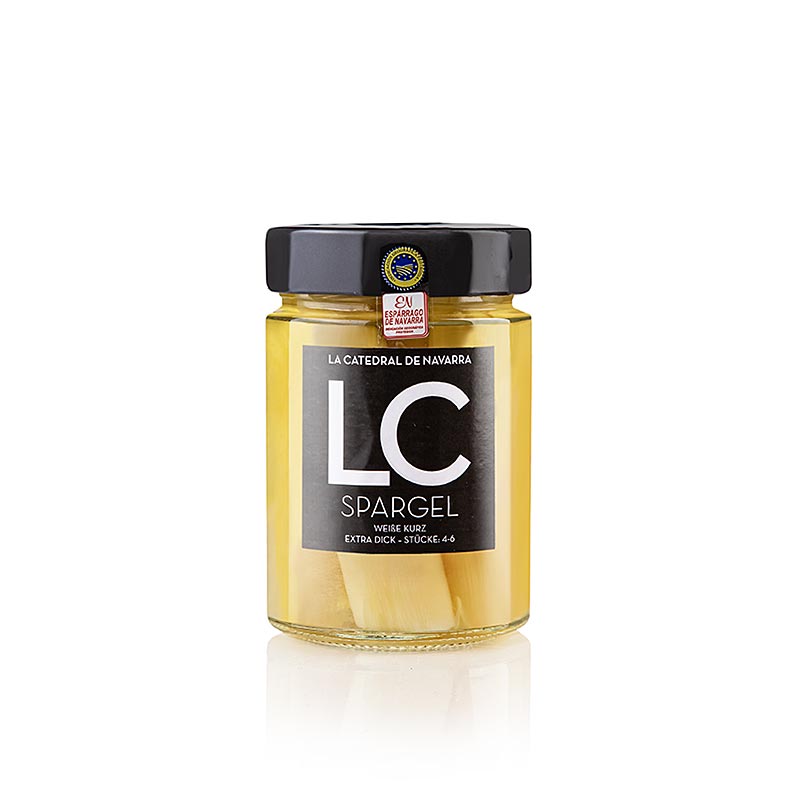 Eingelegte Spanische Espárragos de Navarra, 4-6 Stück, DOP/ggA, LC, 335 g, ideal als Vorspeise oder in Salaten