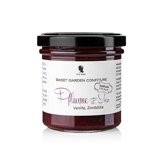 Fruchtaufstrich Sweet Garden Confiture - Pflaume & Yuzu, hochwertige Delikatesse, 180 g