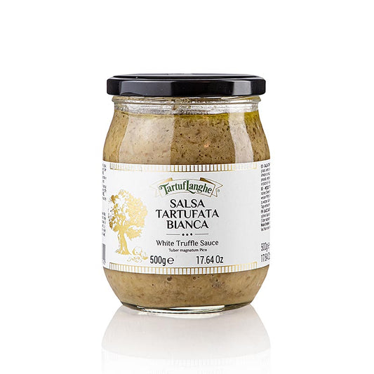 Sauce mit weißem Trüffel von TARTUFLANGHE, 500 g, köstliche Trüffelsauce für Pasta und Gerichte