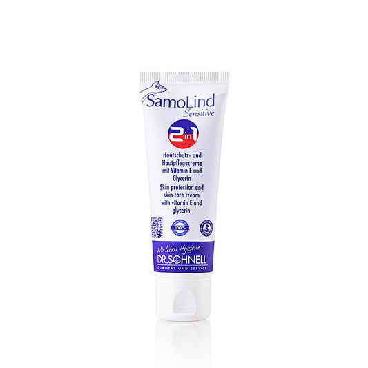 Dr. Schnell - Crema protettiva per la pelle Samolind Sensitive 2 in 1, 50 ml