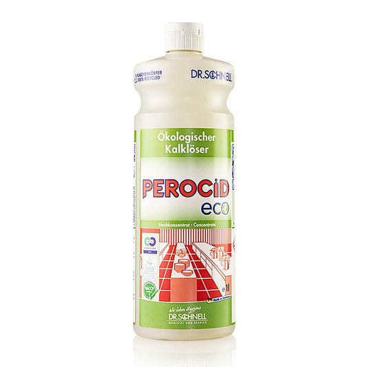 Organischer Kalkentferner Dr Schnell Perocid Eco, Öko-Konzentrat, 1 Liter, umweltfreundliche Reinigungsoption
