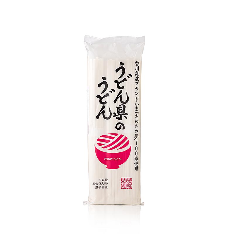 Handgemachte Premium-Udonnudeln von Udonken no Udon aus Sanuki, Japan, 300 g - ideal für traditionelle japanische Gerichte