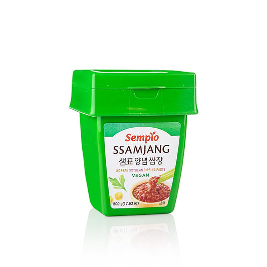 500-Gramm-Dose Ssemjang Sojabohnenpaste von Sempio, ideal zum Dippen und Verfeinern von Gerichten, authentischer Geschmack aus Südkorea