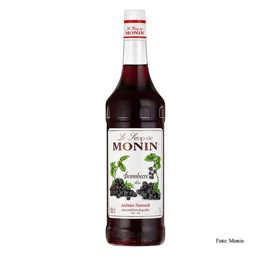 Monin Brombeer Sirup, 1 l - Vielseitiger Sirup mit reichhaltigem, süßem Brombeergeschmack Geeignet für Getränke, Desserts, Cocktails und mehr Hergestellt aus natürlichen Zutaten mit intensivem Fruchtgeschmack Ideal für Limonade, Prosecco, Eiscreme, Bavarois und Smoothies Geeignet für Hausgebrauch und Gastronomie Fassungsvermögen: 1 Liter