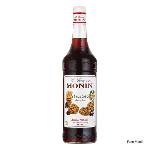 Monin Cookie - Choco Sirup, 1 l: Köstlicher Kokosmakronen-Sirup perfekt für Cocktails, Desserts und Kaffee Ideal für professionelle und private Verwendung