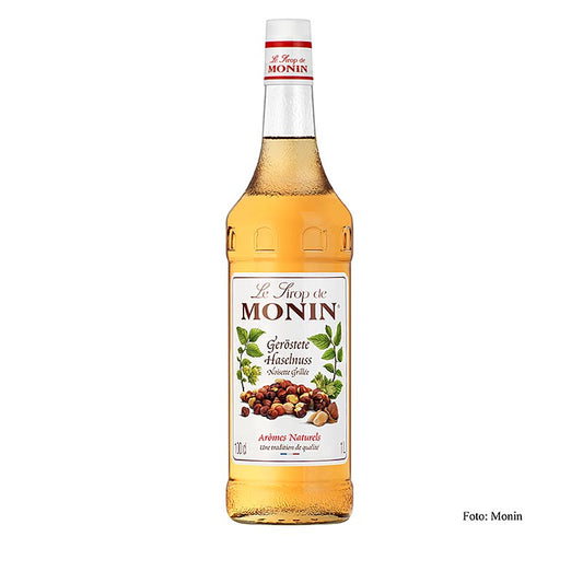 Geröstete Haselnuss Sirup von Monin, perfekt für Kaffee und Desserts