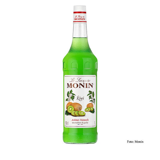 Kiwi Sirup 1:8 von Monin, 1 Liter Flasche, perfekt für erfrischende Getränke, Cocktails und Desserts