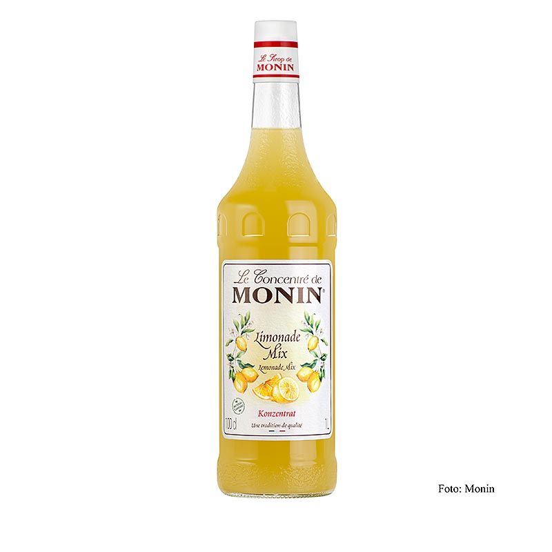 Monin Limonadenmischung 1:3, 1 l - Konzentrierter Sirup aus Zitronensaft und Zucker zur Herstellung von erfrischender, selbstgemachter Limonade Ideal für heiße Sommertage und Partys