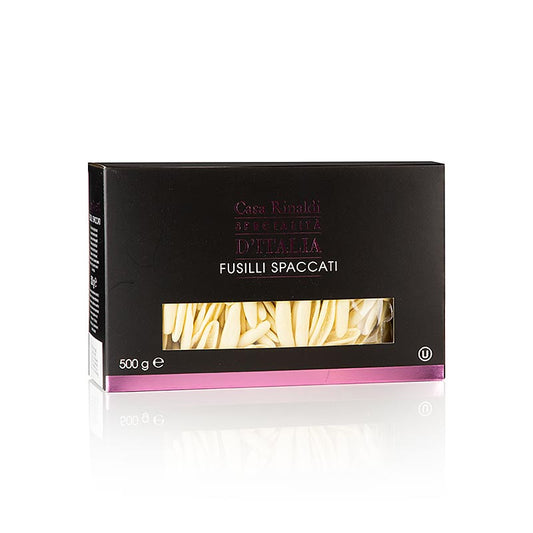 Nudeln Fusilli Spaccati, 500g, Casa Rinaldi, 500 g handwerklich hergestellte Pasta aus feinstem Hartweizen