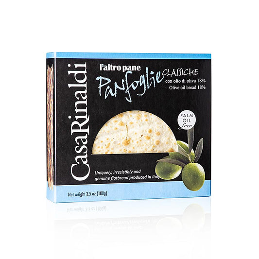 Knuspriges Panfoglie Classiche-Gebäck mit hochwertigem Olivenöl von Casa Rinaldi, ideal als Vorspeise oder zum Eintauchen in Kaffee, Tee oder Dessertwein Handwerklich hergestellt und reich an Geschmack, 100 g