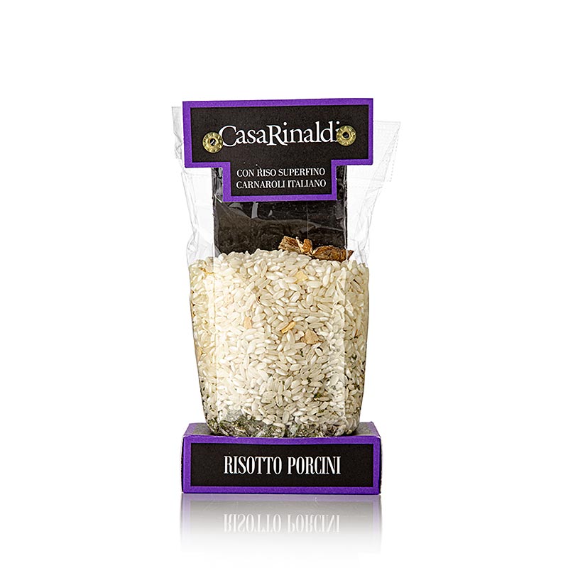 Risotto Mix Funghi Porcini, mit Steinpilzen, Casa Rinaldi, 300 g - Mischung für ein köstliches Risotto mit intensivem Pilzgeschmack, ideal für Liebhaber der italienischen Küche
