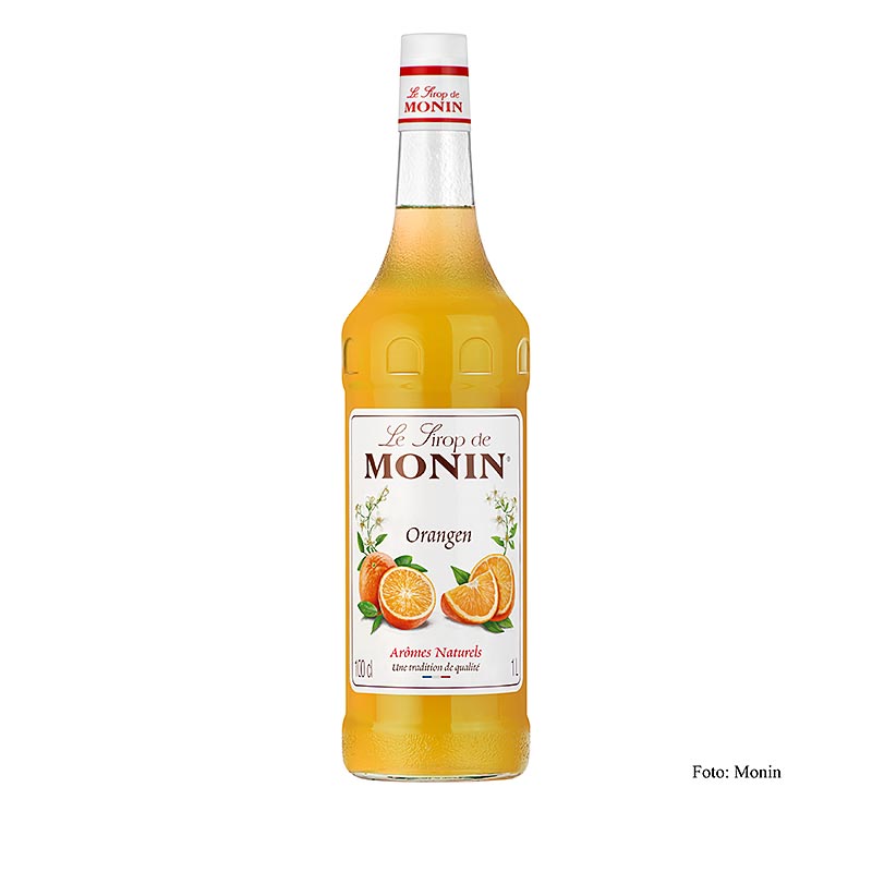 Monin Orangensirup 1:8, 1 l - Vielseitiger Sirup für erfrischende Getränke, Cocktails und Desserts, hergestellt aus natürlichen Zutaten mit intensivem Aroma und vollem Geschmack Entdecken Sie die unendlichen Möglichkeiten!